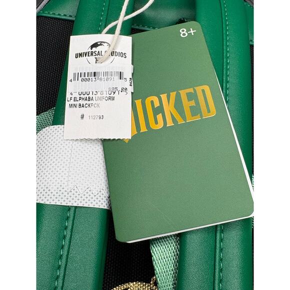 Loungefly Wicked Movie Elphaba Shiz School Uniform Mini Backpack - Picture 3 of 6